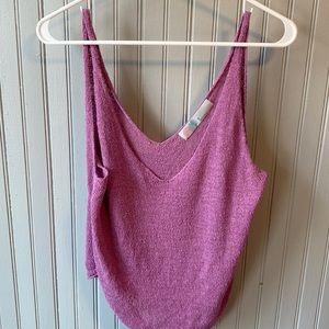 Free People Beach Knitted Cotton Crop Top